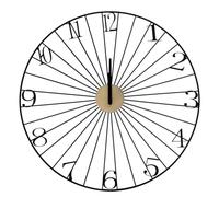 Paris Prix Horloge Murale Design Filaire 50cm Noir