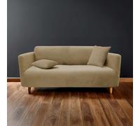 Paris Prix Housse de Canapé en Tissu Gaufré Sacha 230cm Lin