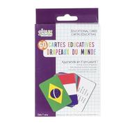 Paris Prix Jeu de 60 Cartes Educatives Pays & Drapeaux 12cm Multicolore