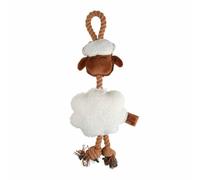 Paris Prix Jouet Peluche Mouton pour Chien Wooly 40cm Écru