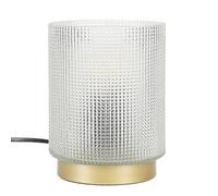 Paris Prix Lampe à Poser Design Embossé Lounge 15cm Blanc