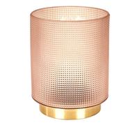 Paris Prix Lampe à Poser Design Embossé Lounge 15cm Rose