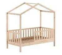Paris Prix Lit Cabane Enfant Dallas 70x140cm Naturel