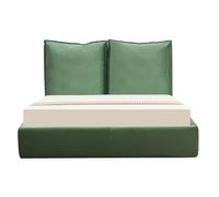 Paris Prix Lit Coffre en Tissu Velours Herbert 140x190cm Vert