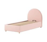 Paris Prix Lit Coffre Enfant Bouclé Moon 90x200cm Rose
