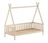 Paris Prix Lit Enfant & Barrière Pin Massif Tipi 90x200cm Naturel