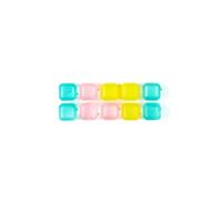 Paris Prix Lot de 10 Glaçons Réutilisables Carrés 2cm Multicolore