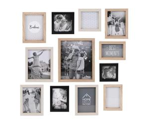 Paris Prix Lot de 12 Cadres Photo Vues 27cm Naturel & Noir