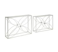 Paris Prix Lot de 2 Consoles Paradise 100cm Argent