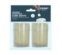 Paris Prix Lot de 2 Pots à Cure-Dents 7cm Beige