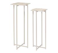Paris Prix Lot de 2 Sellettes Gigognes Terra Nova 80cm Beige