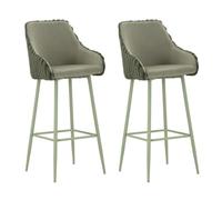 Paris Prix Lot de 2 Tabourets de Bar Alaska 111cm Vert