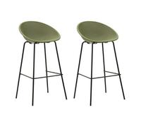 Paris Prix Lot de 2 Tabourets de Bar Ibiza 98cm Vert