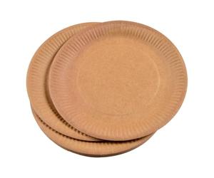 Paris Prix Lot de 20 Assiettes en Carton Vitamine 18cm Kraft