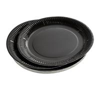 Paris Prix Lot de 20 Assiettes en Carton Vitamine 23cm Noir