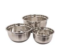 Paris Prix Lot de 3 Bols INOX Cuisine 25cm Argent