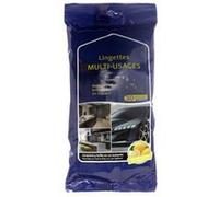Paris Prix - Lot de 30 Lingettes Multi-Usages 20cm Blanc Blanc G