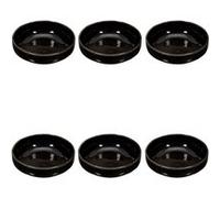 Paris Prix - Lot De 6 Coupelles Design gancia 30cl Noir Noir G