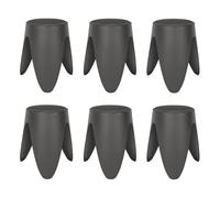 Paris Prix Lot de 6 Tabourets Empilables Eve 46cm Gris