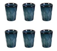 Paris Prix Lot de 6 Tasses Au Grès du Temps 7cm Bleu
