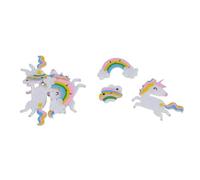 Paris Prix Lot de 8 Stickers Feutrine Licornes 15cm Multicolore