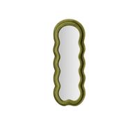 Paris Prix Miroir Mural en Velours Wavy 160cm Vert