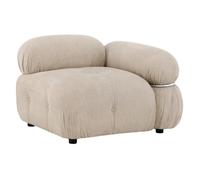 Paris Prix Module Canapé d'angle Gauche Mika 95cm Beige