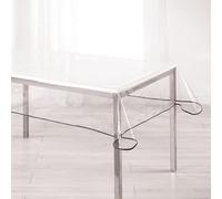 Paris Prix Nappe Cristal Garden 140x240cm Transparent & Gris