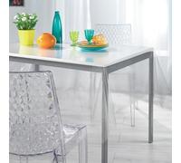 Paris Prix Nappe Cristal Paillette 140x240cm Transparent