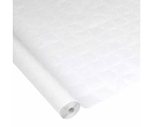 Paris Prix Nappe Papier Damassée 1,18x20m Blanc