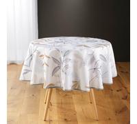 Paris Prix Nappe Ronde Imprimé Miraline 180cm Blanc