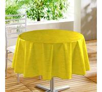 Paris Prix Nappe Ronde Toile Cirée Declino 160cm Jaune