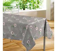 Paris Prix Nappe Toile Cirée Anémone 140x240cm Gris