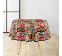 Paris Prix Nappe Toile Cirée Ronde Americano 160cm Multicolore