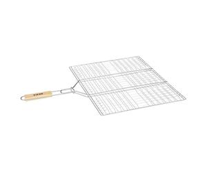Paris Prix Neka - Double Grille Barbecue Summer 40x50cm Chrome
