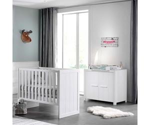 Paris Prix Pack - Lit Bébé, Commode & Plan à Langer Erik 60x120cm Blanc