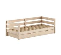 Paris Prix Pack - Lit Capitaine & Tiroir-Lit Margrit 90x200cm Naturel