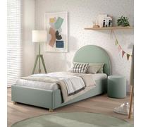 Paris Prix Pack - Lit Coffre Enfant & Pouf Moon 90x200cm Vert