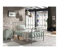 Paris Prix Pack - Lit & Table de Chevet Bronxx 90X200cm Vert
