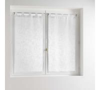 Paris Prix Paire de Voilages à Passants Haltona 45x160cm Blanc