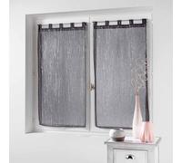 Paris Prix Paire de Voilages Filiane 90x120cm Anthracite