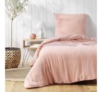 Paris Prix Parure de Lit 2 Pièces Angélia 140x200cm Rose