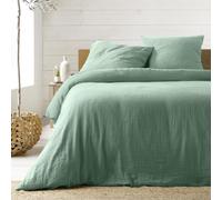Paris Prix Parure de Lit 3 Pièces Angelia 260x240cm Sauge
