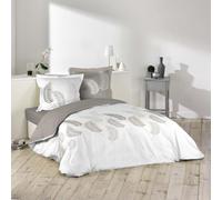 Paris Prix Parure de Lit 3 Pièces Goyave Line 240x220cm Taupe