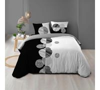 Paris Prix Parure de Lit 3 Pièces Stormi 260x240cm Noir