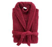 Paris Prix Peignoir Col Châle en Coton Tendresse Rubis