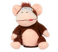 Paris Prix Peluche Animée Singe Fou 19cm Marron