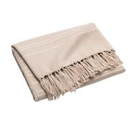 Paris Prix Plaid à Franges Lilia 180x220cm Beige Lin