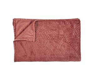 Paris Prix Plaid Flanelle Embosse Roméo 150x200cm Terracotta