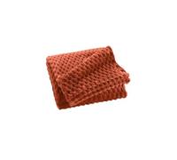Paris Prix Plaid Flanelle en Relief Mini Frosty 125x150cm Terracotta